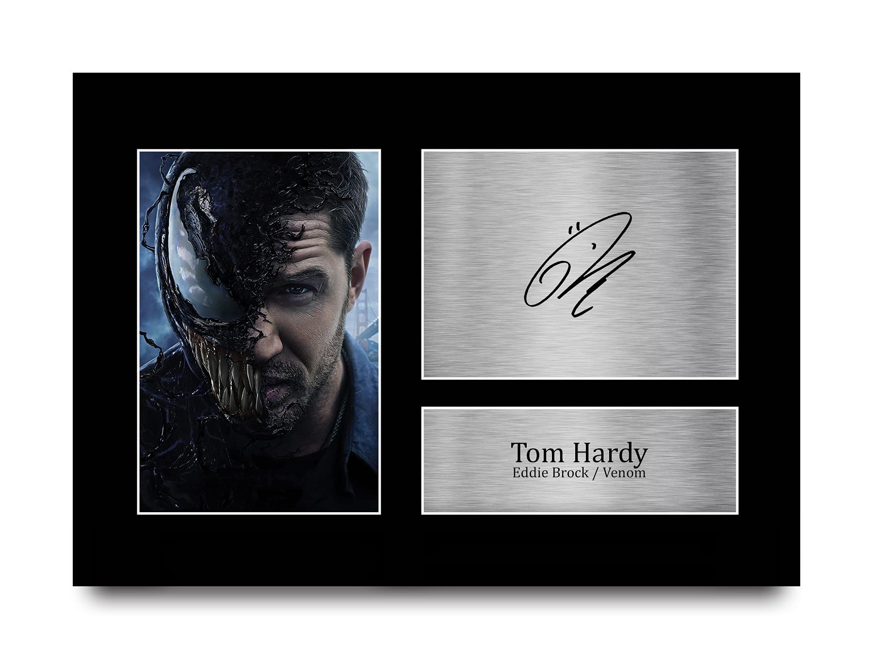Tom Hardy Venom Autographe Photo Signée A4 Cadeaux Cinéma