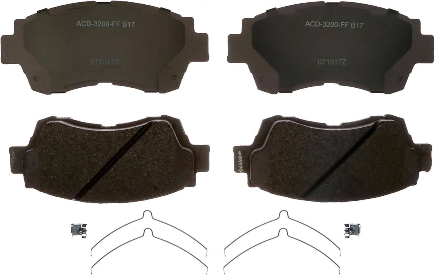 ACDelco Silver 14D697CHF1 (19383290) Ceramic Front Disc Brake Pad Set