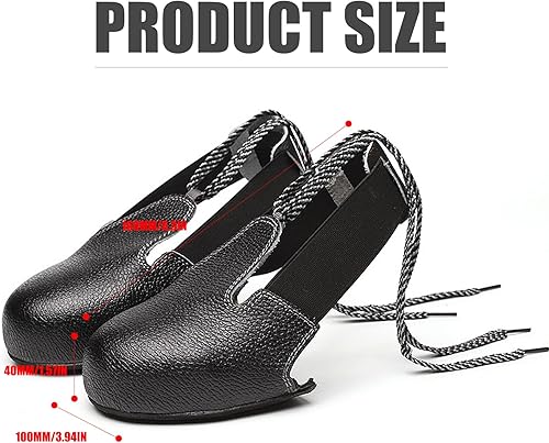 Miniatura 7 de Cubiertas de punta de acero, sin deslizamiento, puntera de acero, cubiertas de zapatos de seguridad, protección de metal para la industria y el