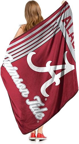 Miniatura 3 de Alabama Crimson Tide - Manta tipo throw de 46" x 60" pulgadas con licencia oficial de la NCAA - Manta de lana polar súper suave y liviana