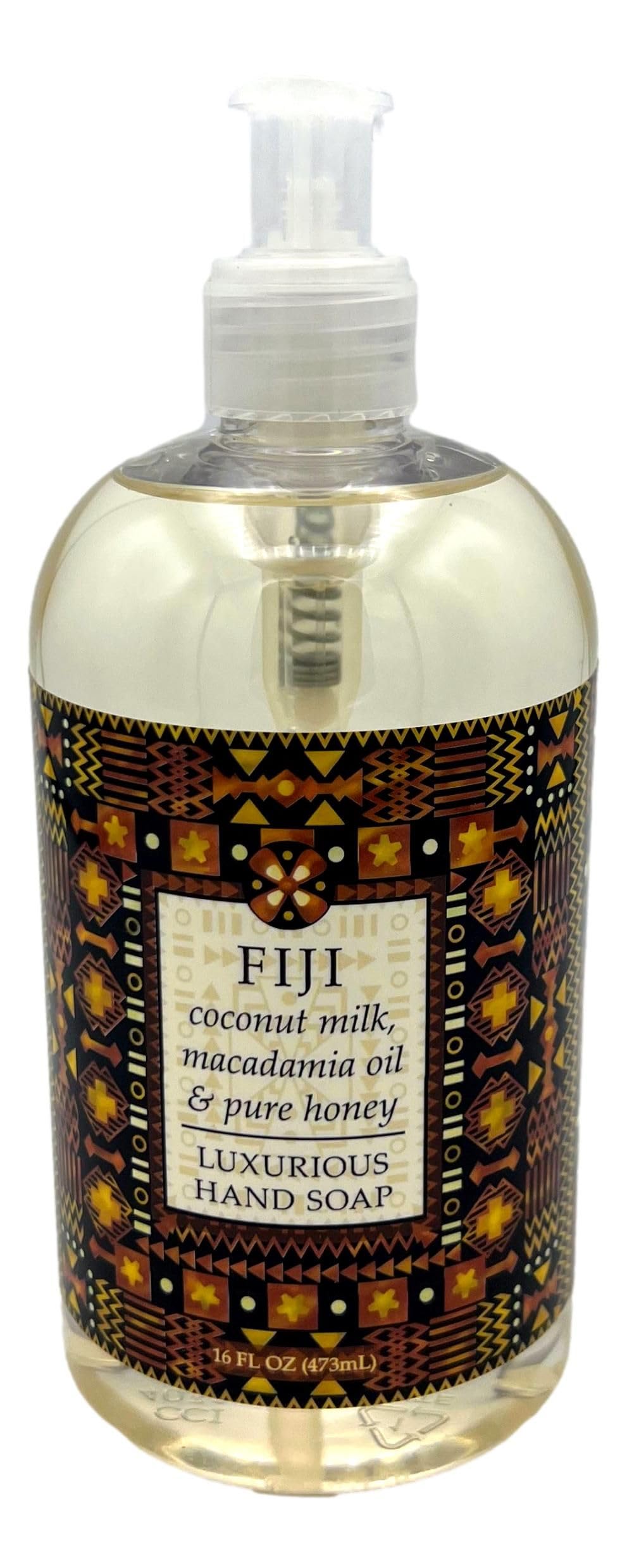Greenwich Bay Trading Co., Collezione Destination, Fiji, Set di sapone per le mani e lozione al burro di karité, 473 ml ciascuno, trasparente, bianco