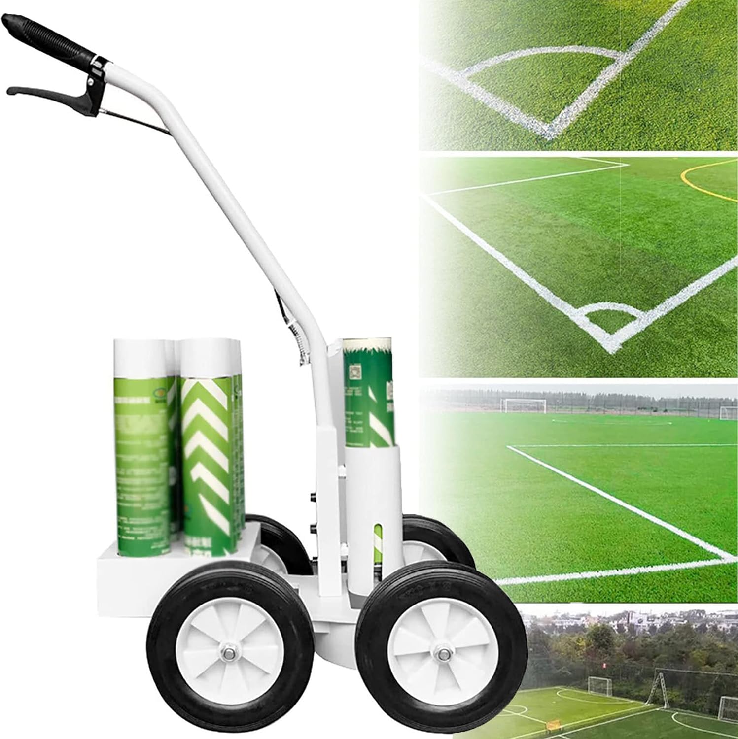 Multifunction Line Marking Machine,Spray Paint Line, 4 Wheel applicator, Paint Line Striping Equipment, Road Factory Workshop Scribing Machine, Court Scribing Device