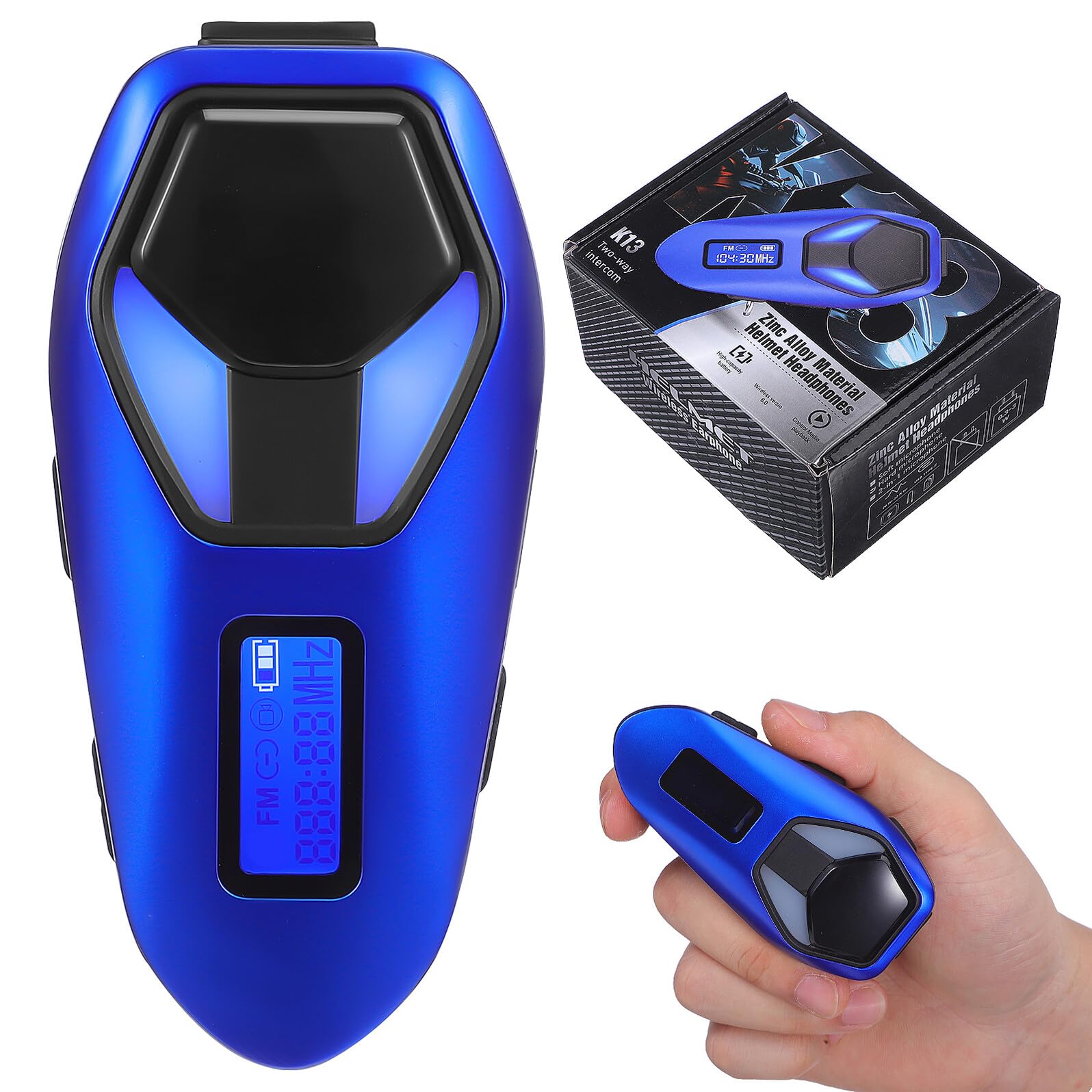 PLAFOPE Cuffie Wireless per Casco da Moto Microfono con Cancellazione del Rumore Batteria da Tecnologia Stereo per Ascolto Musicale e Chiarezza Vocale Durante i Viaggi