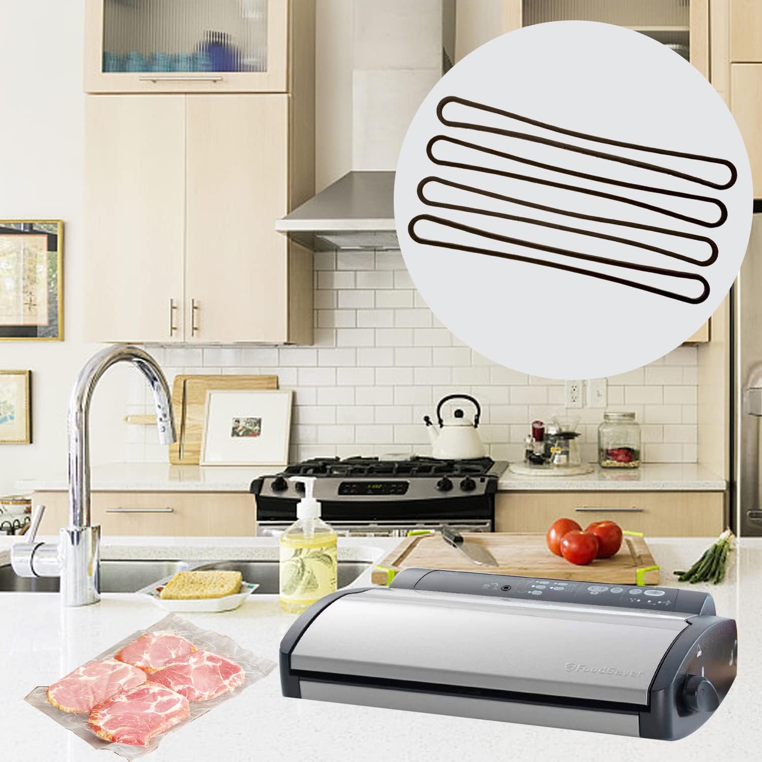 4 Joints Scellant Sous Vide - Compatible V2200 V2400 V2800 V3000 V3200 V3400 V3800