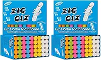 Giz Lousa Colorido Para Quadro Negro Caixa 100 Unidades