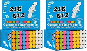 Giz Lousa Colorido Para Quadro Negro Caixa 100 Unidades