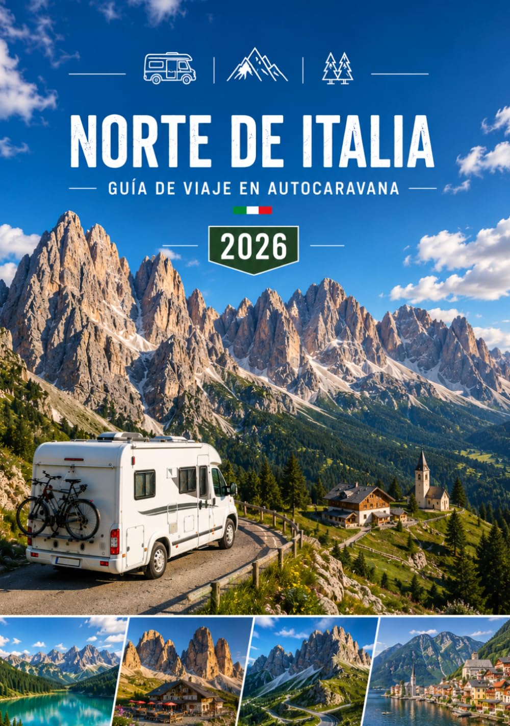 NORTE DE ITALIA GUÍA DE VIAJE EN AUTOCARAVANA 2026: Dolomitas, Lagos Italianos, Tirol del Sur, Puertas de Entrada a la Toscana y Rutas Costeras del Norte de Italia