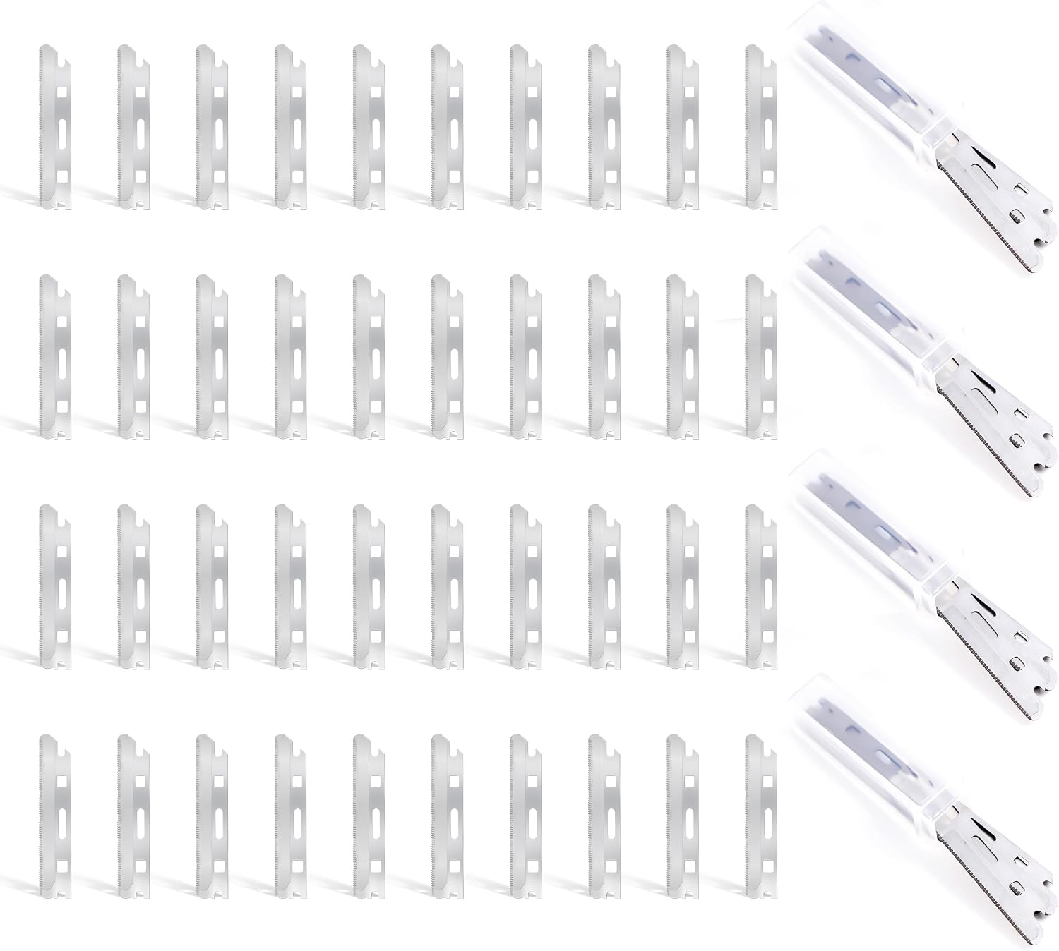 MoHern Dermaplan Razor for Face Professional, Facial Razors for Women Face with 40 Blade Refills, Eyebrow Razor for Women and Men