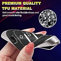 Vista 2 de Xotic Tech para BMW 1 2 3 4 5 6 7 Series X1 X3 X4 Key Fob Cover TPU Front+ABS Shell Back Case Protector de llave