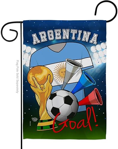 Bandera de fútbol de Argentina para jardín, juego deportivo, portería, fútbol, entretenimiento, actividad física, decoración de casa, cartel de