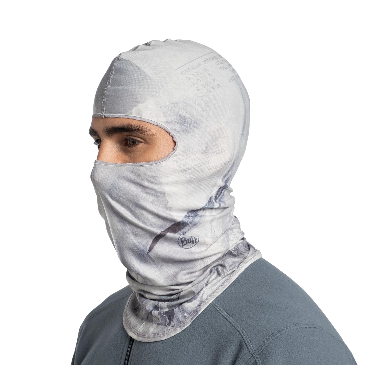 Buff EcoStretch Balaclava Ash Grey uniseks dla dorosłych, ASH GREY, jeden rozmiar