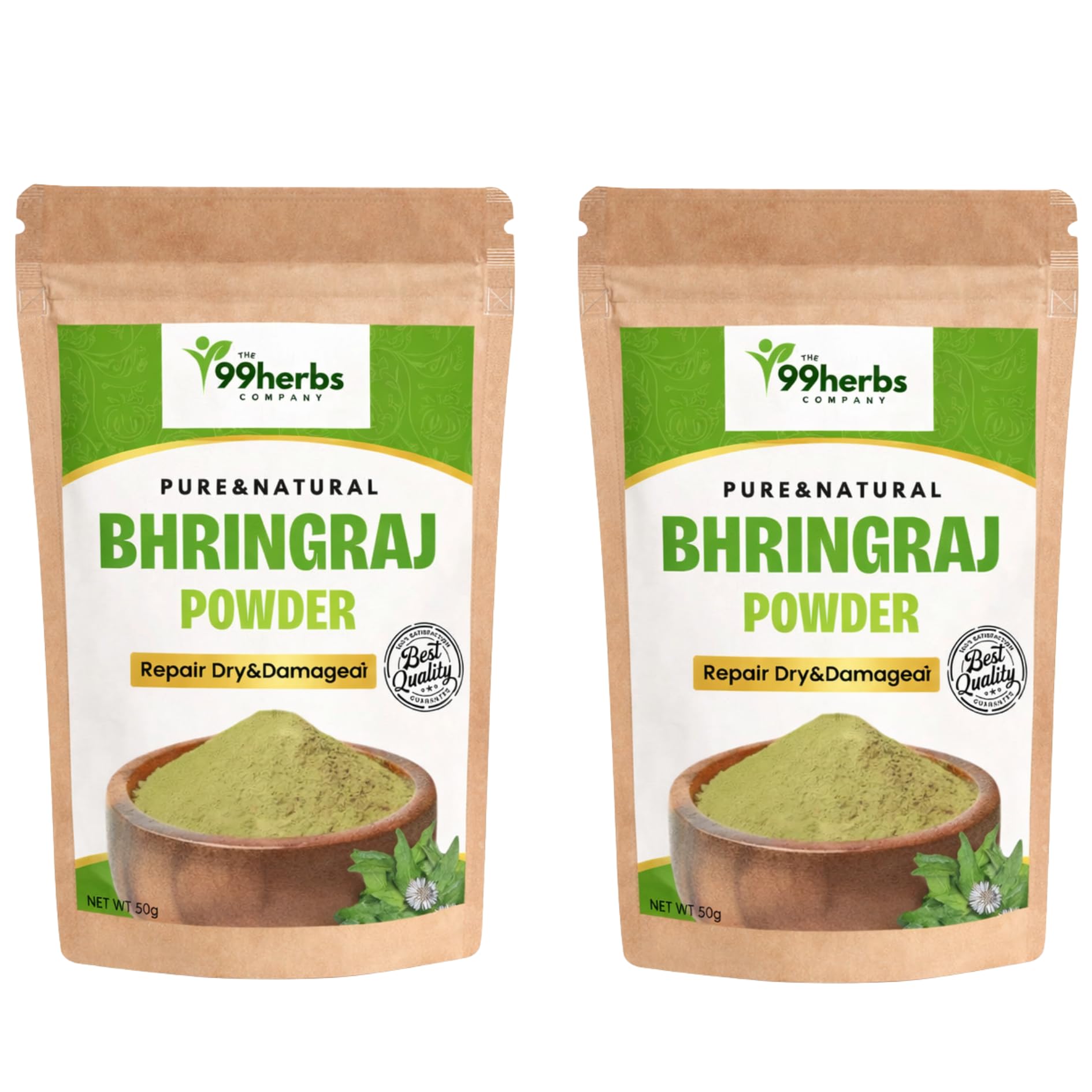 Bhringraj Powder 50g (Pack of 2) – Herbal Hair Growth & Hair Fall Control-image-8