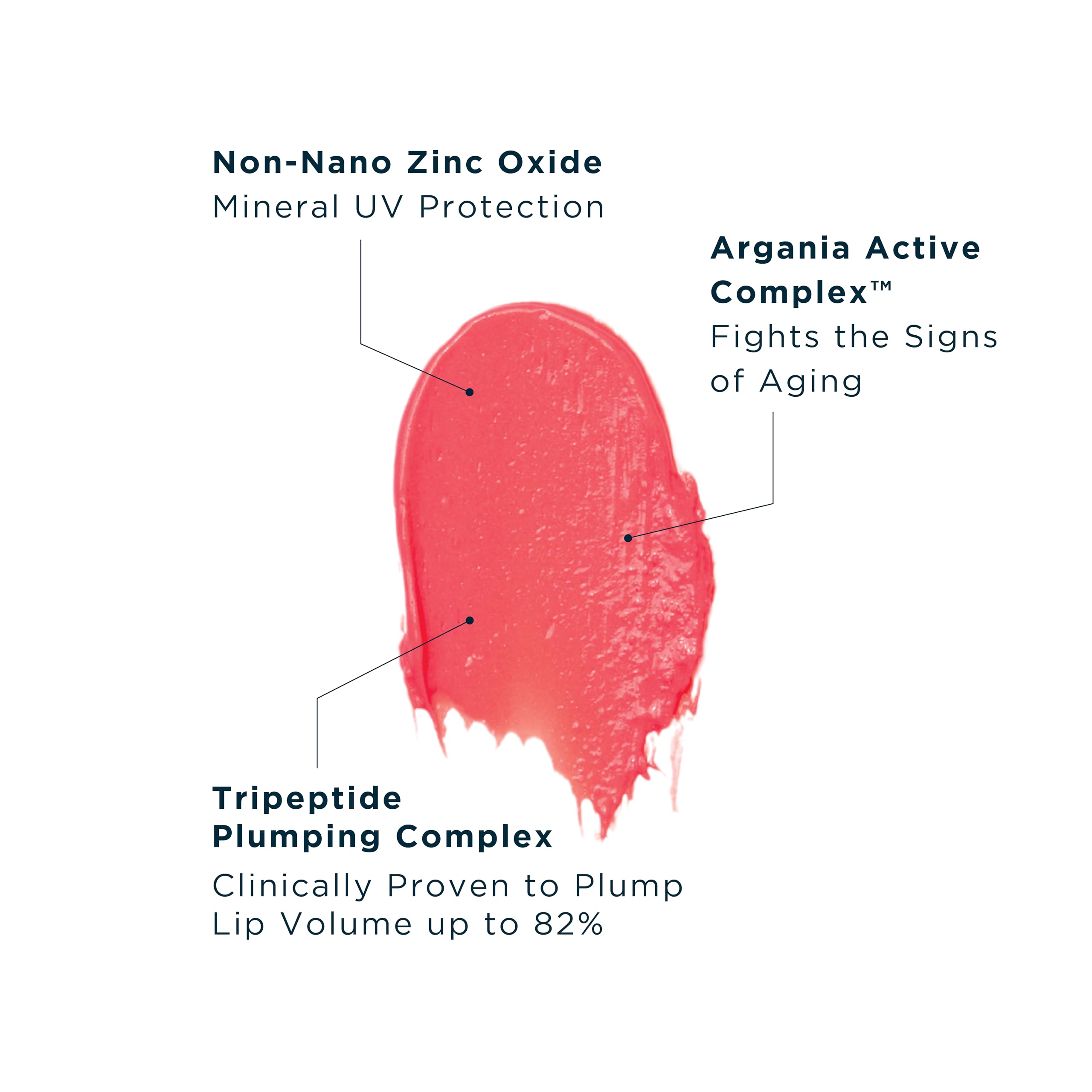FRÉ Plump Me Peptide Lip Tint SPF 30 (Pampelonne) – 4-in-1 Plumping & Hydrating Mineral SPF 30 Lip Tint with 100% Non-Nano Zinc Oxide, Clean, Vegan Lip Care
