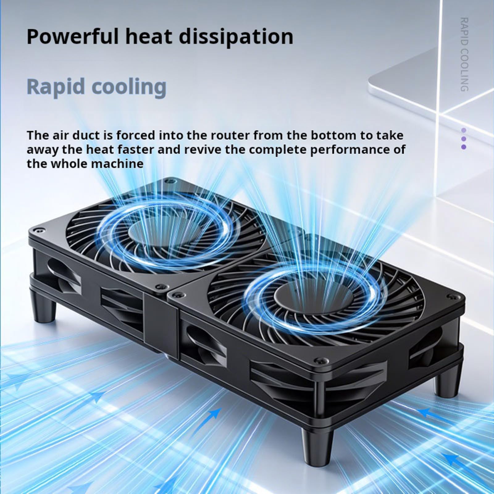 Ventilador alimentado por USB con flujo de aire de, 4 fan B