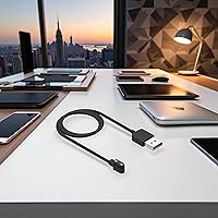 Vista 3 de Compatible con cargador de reloj inteligente Da Fit, cable de carga USB de repuesto para reloj inteligente, reloj inteligente, cables de repuesto