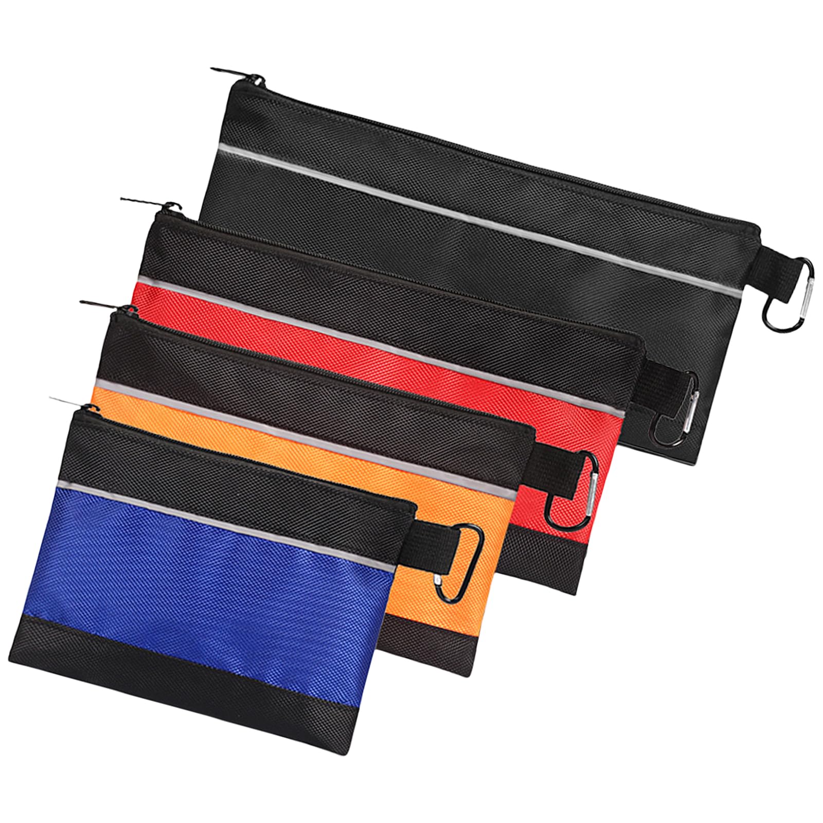 Tsophreniq 4 Piece Set Electrician Tool Organizers Waterproof Storage Pouches Multifunctional Wide Mouth Electrician Bag Multipurpose Pouches