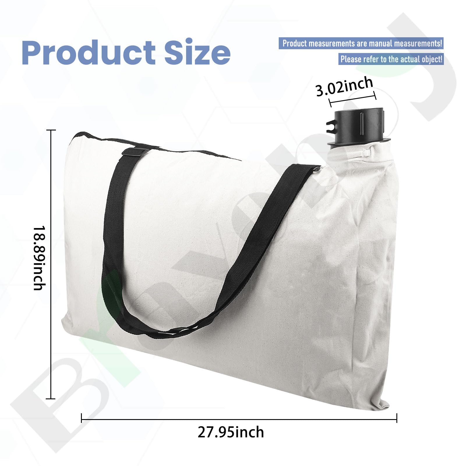 BaoBag 610004-01 - Bolsa de hombro compatible con soplador de hojas Black & Decker 614000401 BV2500 BV4000 (1)