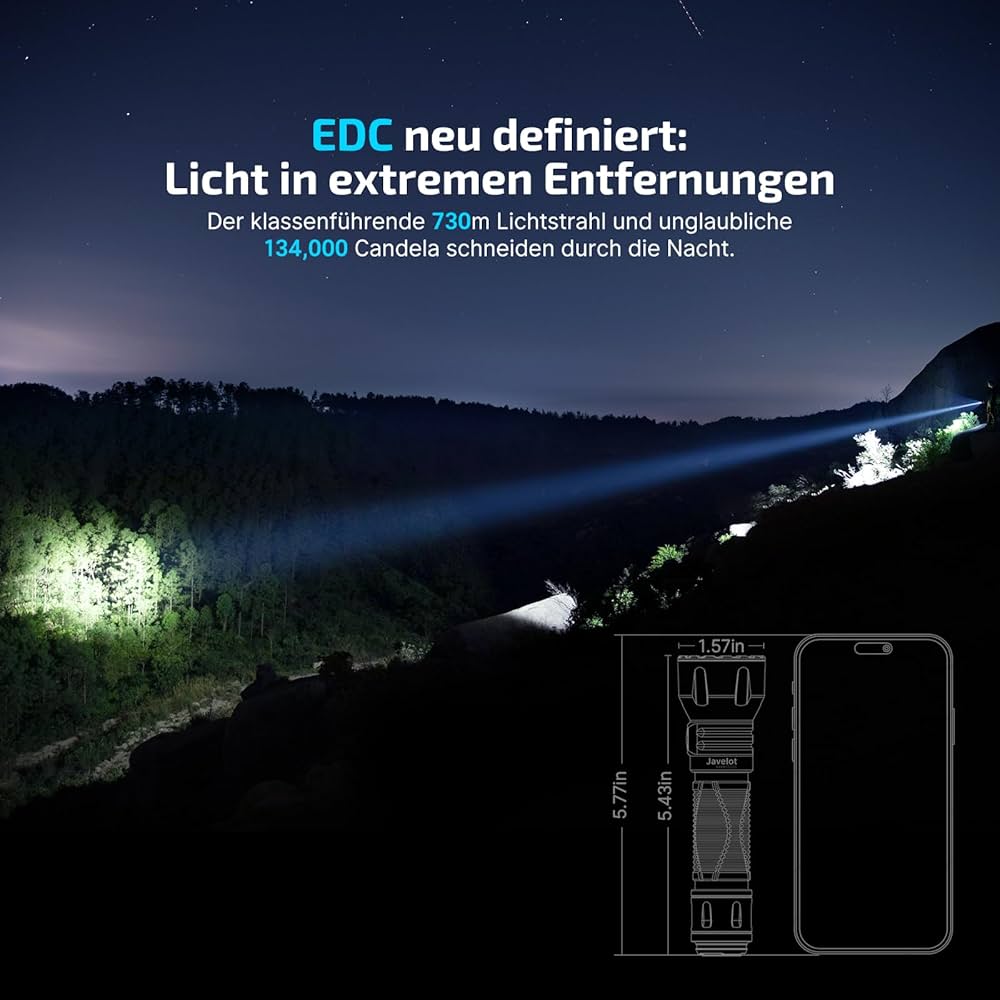Javelot LEDライト 134,000カンデラ Javelot 強力 防災 遠距離照射EDC - Olight Japan