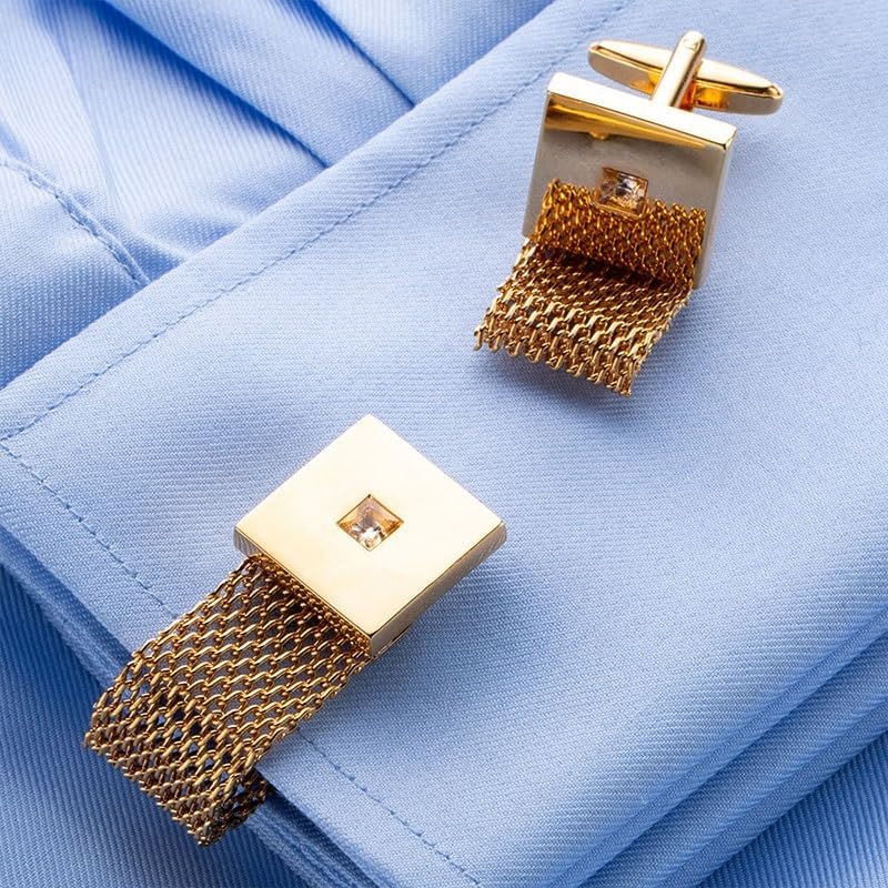 Copper Electroplating Men's Cufflinks Crystal French Cuff-link Shirt Dedicated Sleeve Button