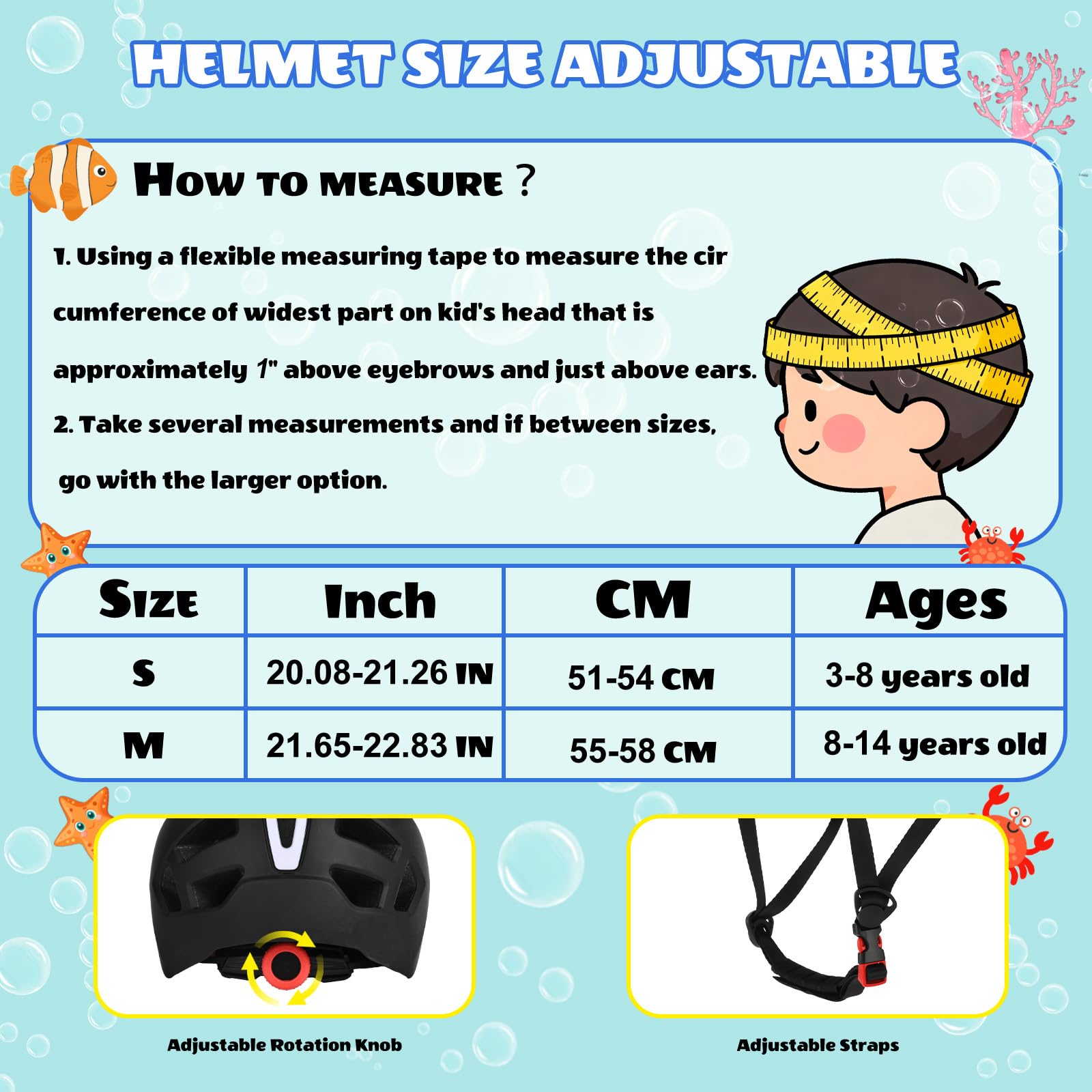 LIRENGUI Kinderfahrradhelm mit licht für Jungen Mädchen Jugendliche, Wiederaufladbares Sicherheits Rücklicht, Verstellbarer Leichtem Fahrradhelme für Multi-Sportarten - 2