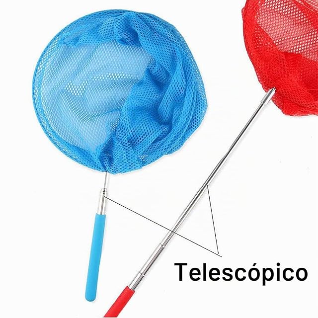 Foto 5 de 5 de DWTECH Paquete de 3 redes telescópicas de mariposa extensible (14.5 a 33.8 pulgadas) + cubo plegable…