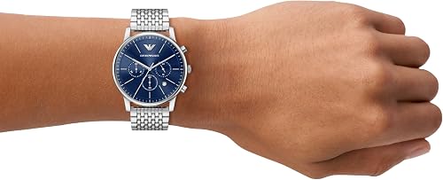 Emporio Armani Homme Montre 42MM en Acier Inoxydable Ton Argent, AR11771 - 2