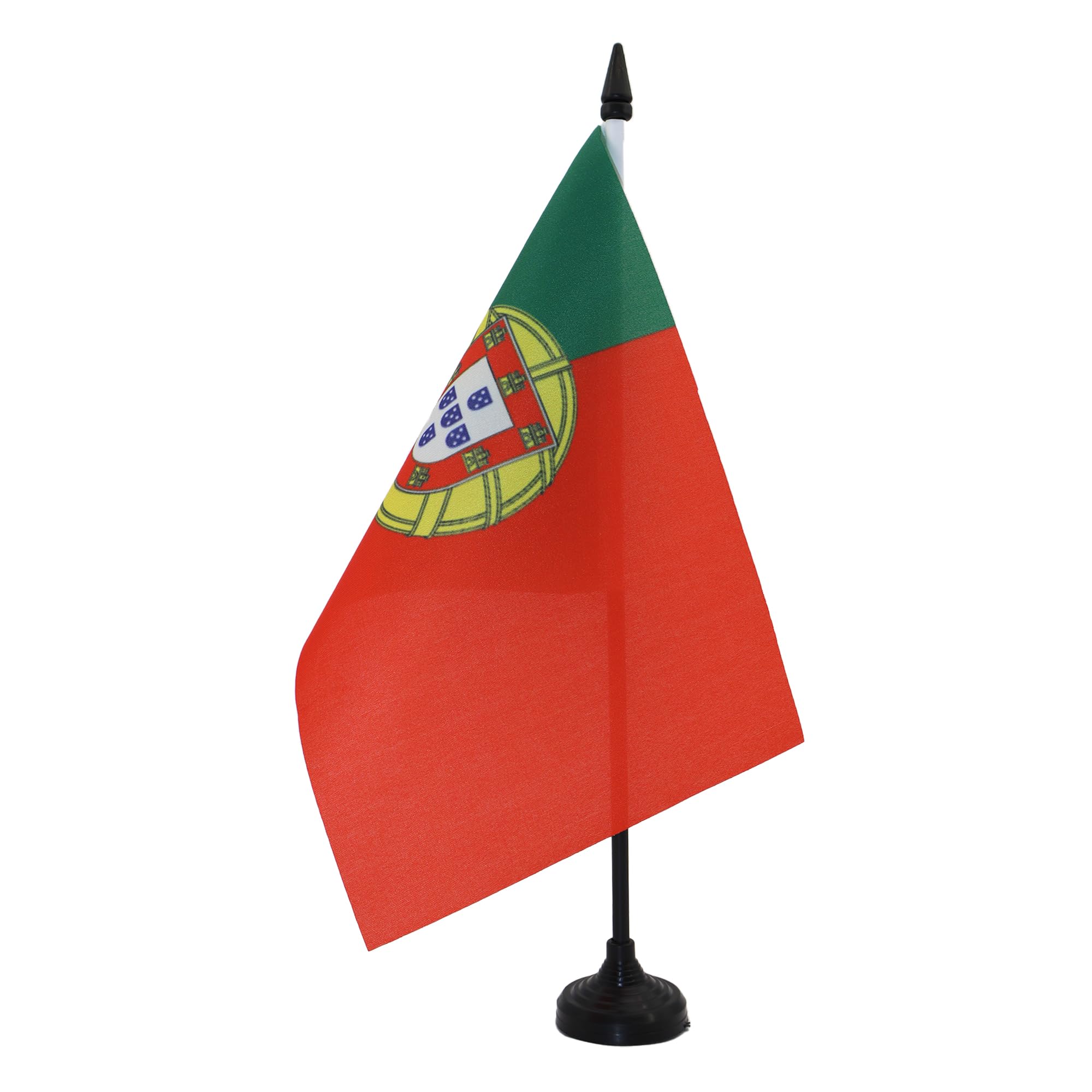 AZ FLAG Portugal Table Flag 6x8 in 100D Polyester Plastic Base