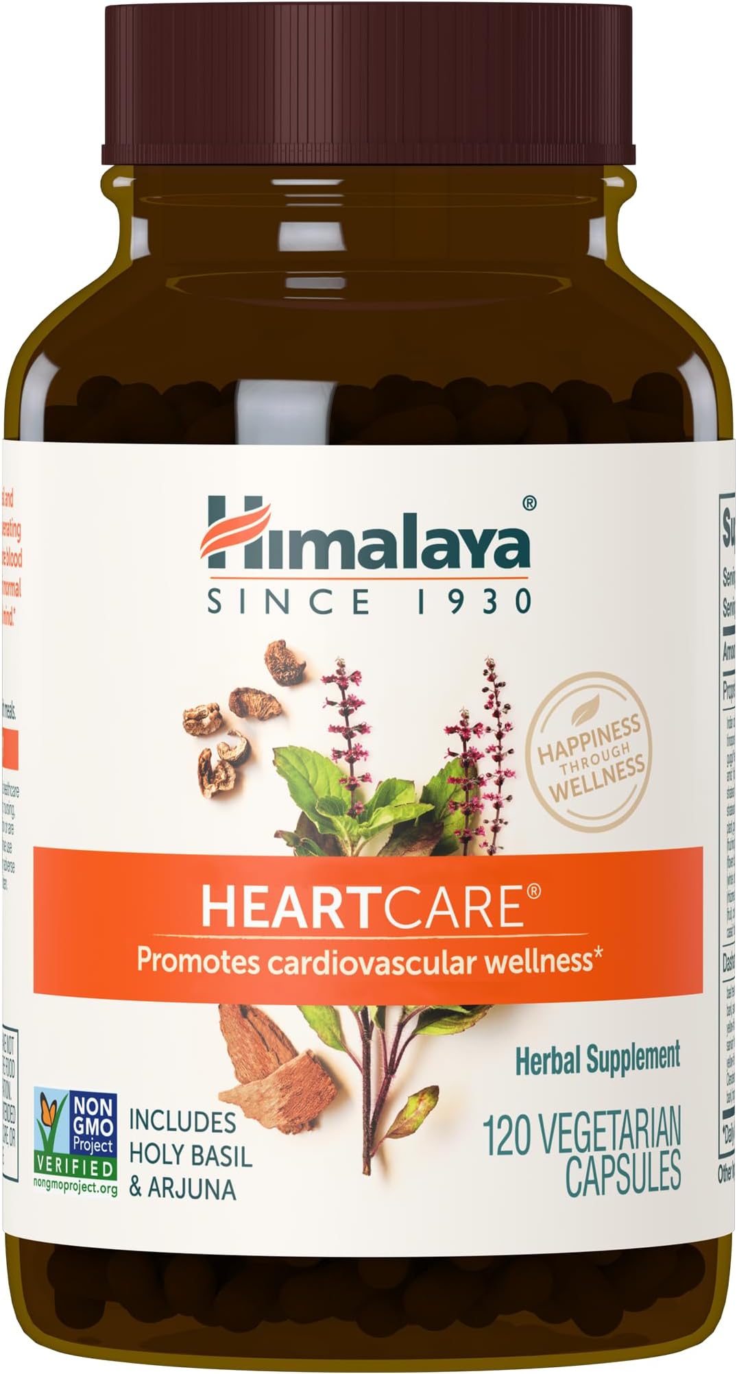HeartCare - Herbal Heart Health Supplements with Ashwagandha and Amla - Vegan, Non-GMO, Gluten Free, 720 mg, 120 Capsules