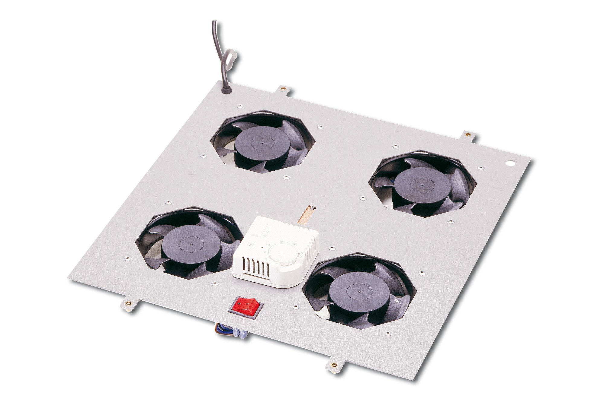 Digitus Cooling Unit for Professional Line 19 `` Cabinet - Accesorio de Rack (Gris, 5 kg, 400 x 438 x 40 mm)