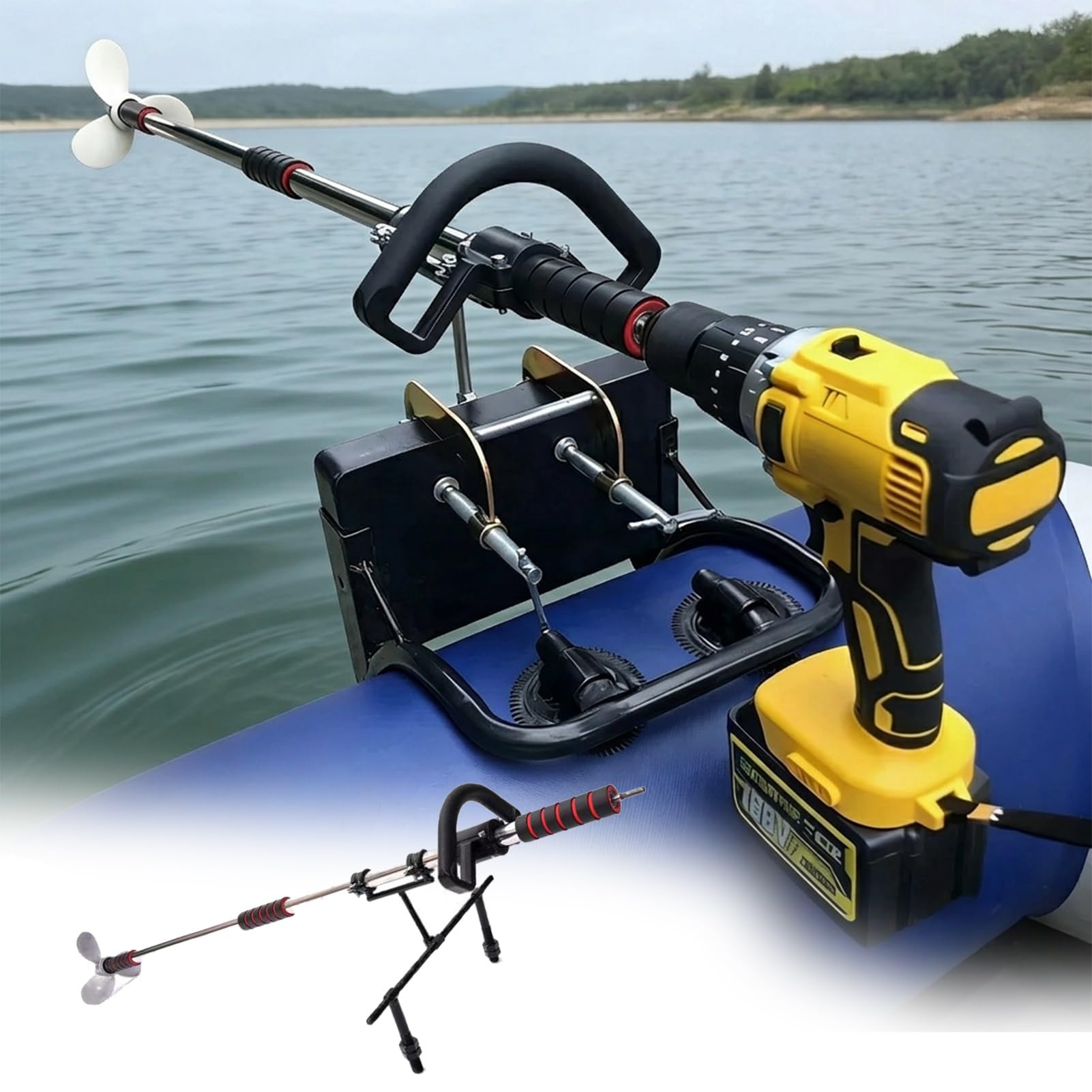 Drill Propeller Outdoor Emergency Raft Kajak Paddel