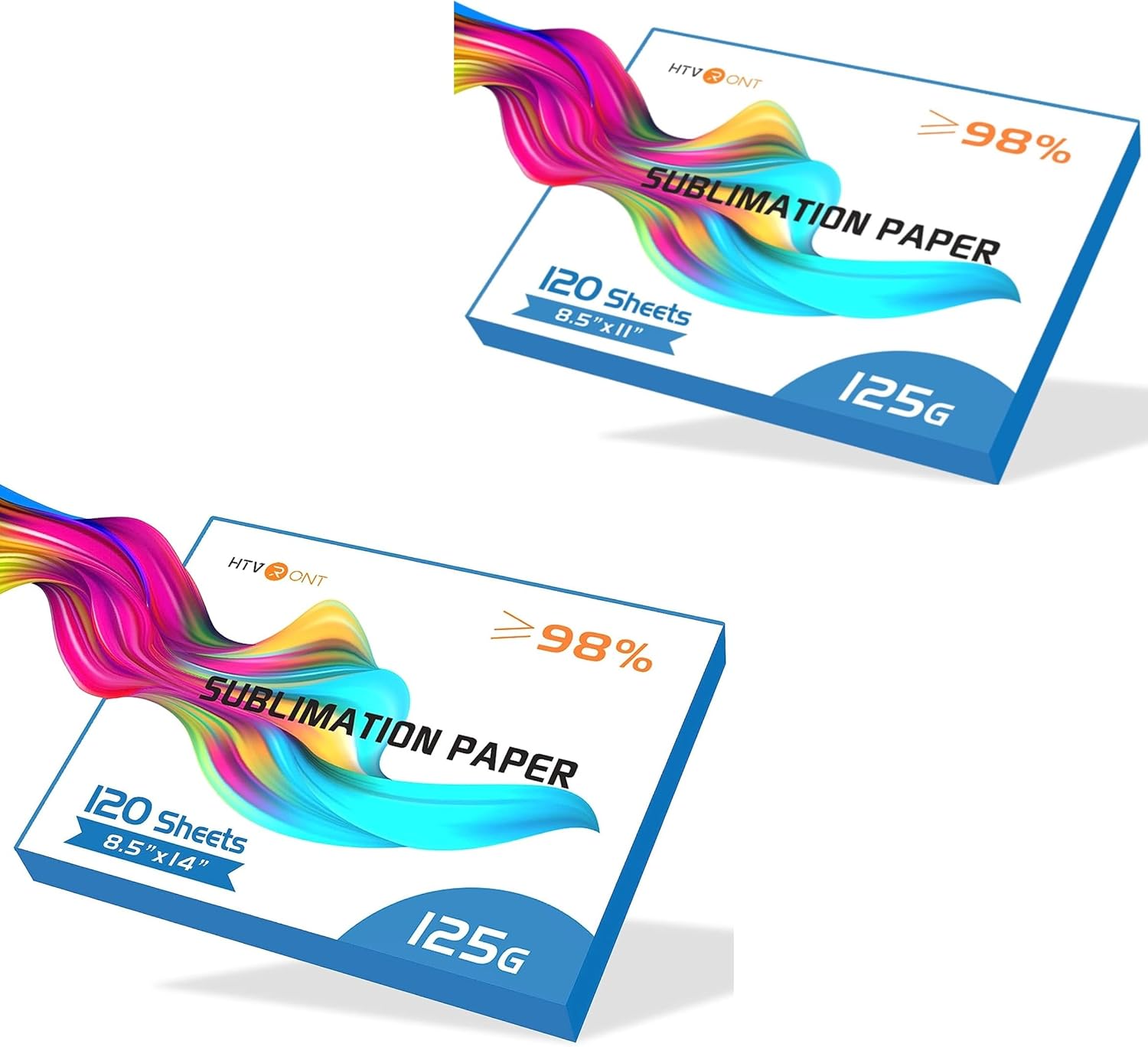 HTVRONT 120 Sheets Sublimation Paper 8.5 x 11 Inch + HTVRONT 120 Sheets Sublimation Paper 8.5 x 14 Inch