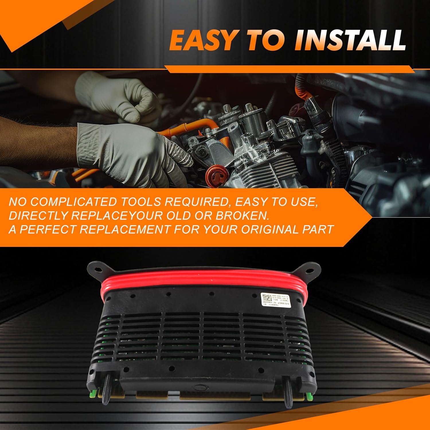 Headlight ECU Drive Module Computer Module Control Unit 63117440877 63-11-7-440-877 Compatible with BMW 5series 528i 535i 550i M5 2014-2016 After-Market Parts