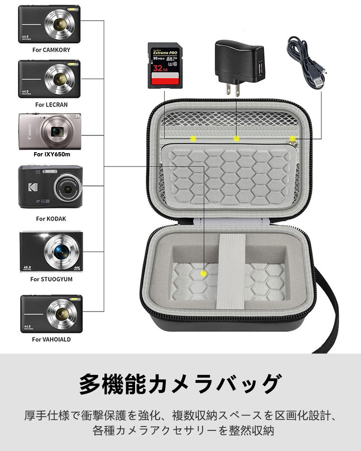 Amazon.co.jp: For CANON ニュース IXY 650 m 用収納 ケース [YEZHU