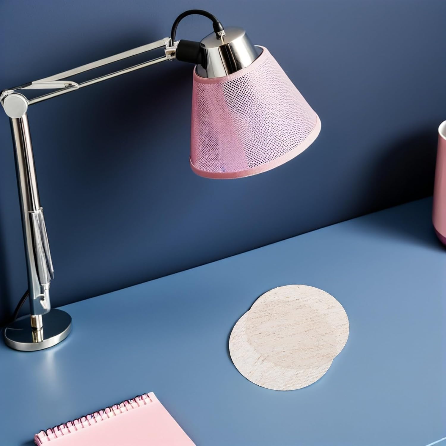 Lamp Shade Diffuser Dazzling Proof High Temperature Resistant and 2pcs Beige Fabric, Cloth Cover, Softens Light for Ceiling Lights for Chandeliers and Room Decor