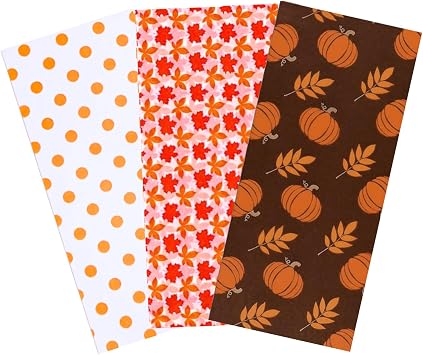 Fall Tissue Paper for Gift Wrapping, 28x20 Inch, 30 Sheets, Orange Tissue Paper Bulk for Gift Bags, Autumn Harvest Thanksgiving Party Decor DIY Crafts