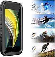 Vista 6 de SPORTLINK Funda impermeable para iPhone SE 3rd 2022/iPhone SE 2nd 2020/iPhone 7/8 - Carcasa completa a prueba de golpes y polvo con protector