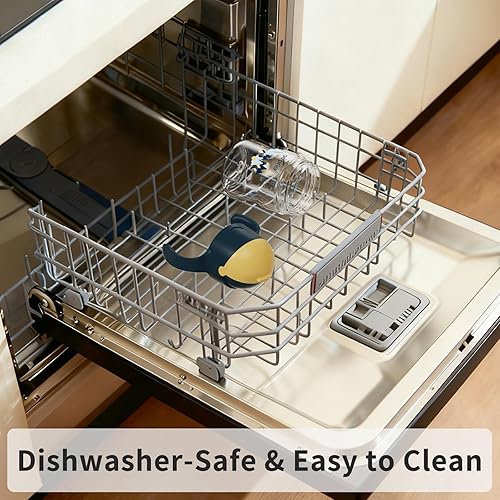 Miniatura 4 de Evorie Tritan - Vaso para beber con popote con peso con asas para bebés y niños pequeños, botella de agua a prueba de derrames con popote para 6