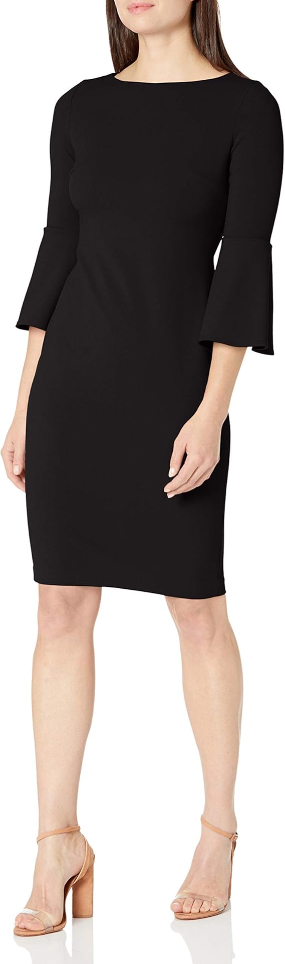 Effortless Chic: Calvin Klein Peplum Sheath Dress | Work to Dinner