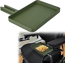 Wheelchair Tray for Permobil,Wheelchair Tray Table Removable Adult,Compatible with F5 F3 Models for Standard Rail Armrests 8.46 x 5.71 Inch Surface to Hold Items