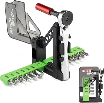 ROCKBROS Bicycle Tool Kit Mini Bike Multi Tool 12 in 1 Portable Bike Repair Kit Durable Mini Ratchet Set for Ebike Road Mountain Bike Travel & Home Maintenance Accessories 1