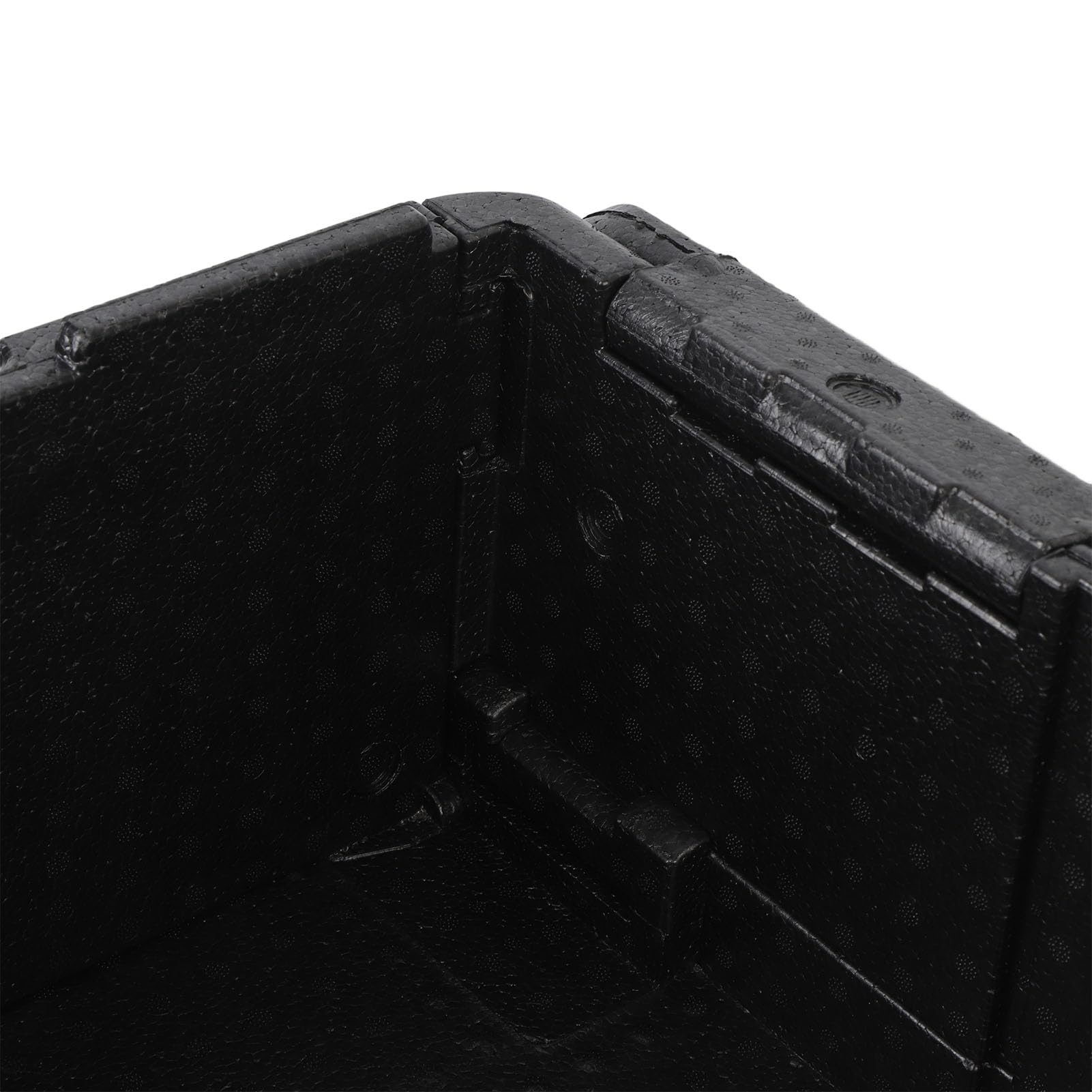 KKPLZZ Caja Isotérmica para Transportar Alimentos, Caja Plegable de Gran Capacidad de 60 Litros con Aislamiento Térmico y Material EPP de Primera Calidad para Camping, Picnic, Pla (Negro)