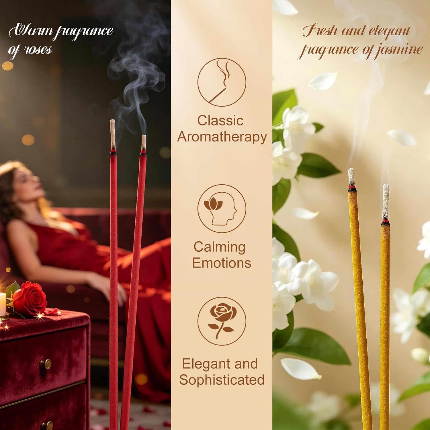 2 in 1 Glass Incense Holder for Sticks