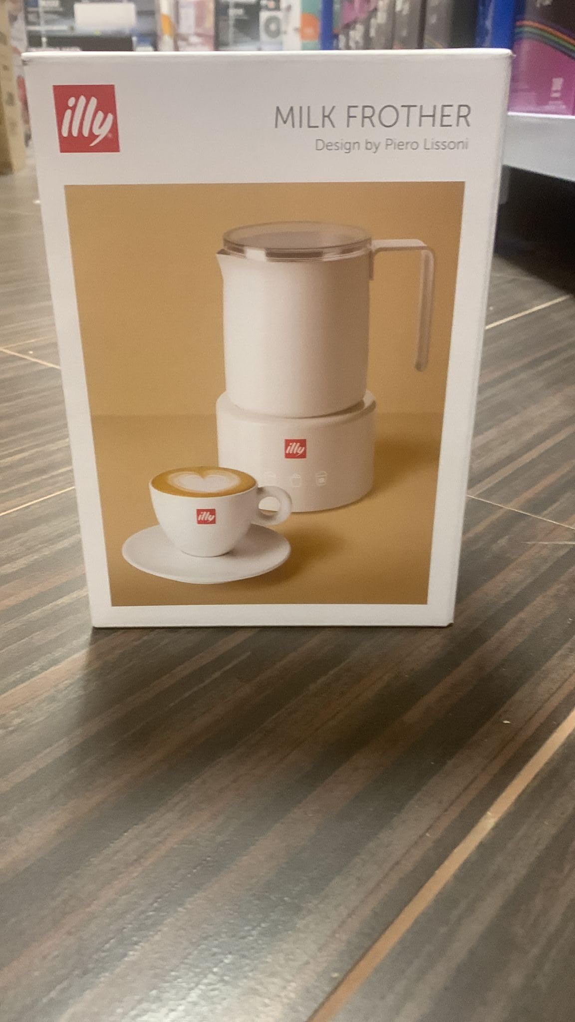 illy Milk Frother Elektrischer Milchaufschäumer für heißen und kalten Milchschaum und heiße Schokolade