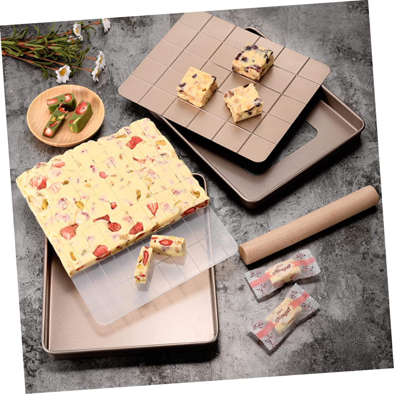 Alipis Mikrowellen-crisper-pfanne Nougat Gebäck-backzubehör Set Reusable Crisp-form Schneeflocken-form Diy-backform Küche Backwerkzeug