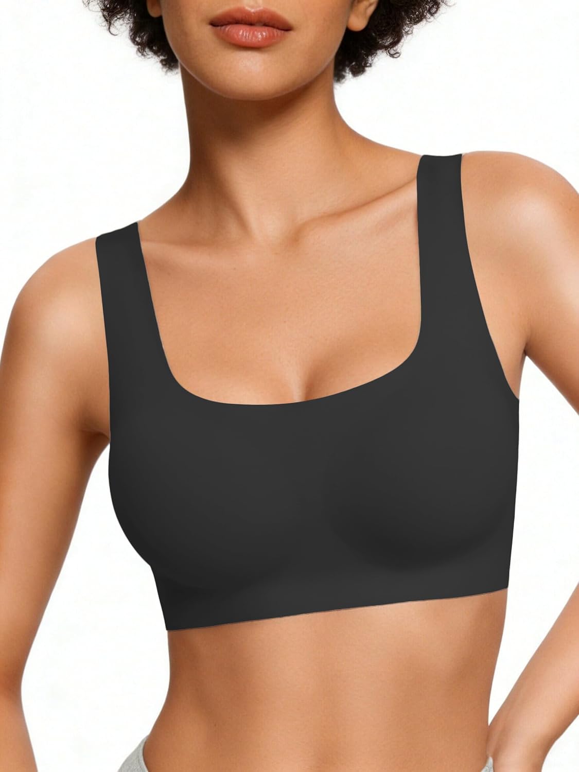 Avidlove Women's Comfy Pullover Wireless Bra Seamless Bralettes No Underwire T Shirt Wirefree Wide Straps Sleep Everyday Bras