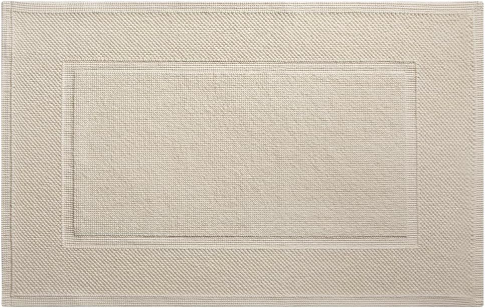 Yves Delorme Eden Nacre Guest Mat 20" x 28", White, 51 x 71 cm (Rectangular)