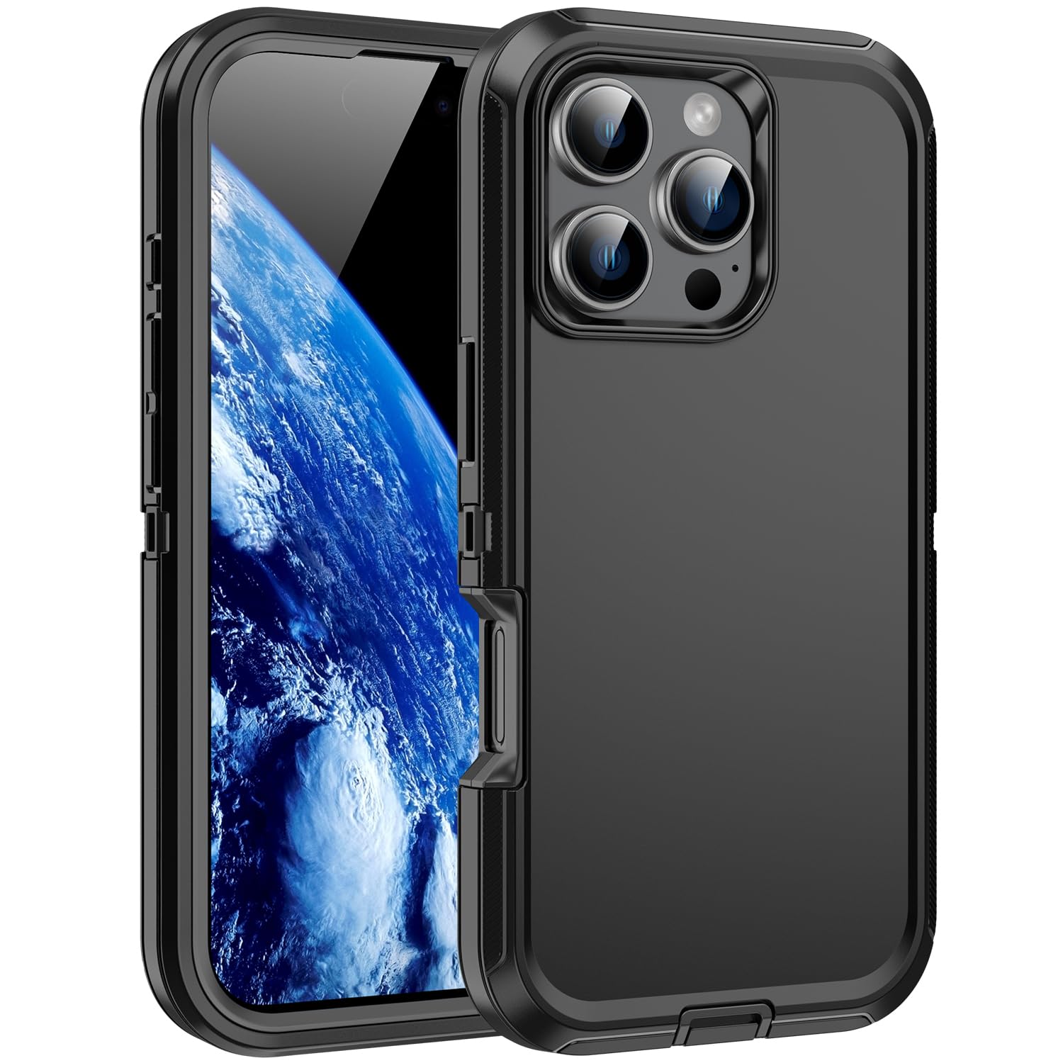 RegSun for iPhone 16 Pro Case Shockproof 3-Layer Full Body Protection Rugged Heavy Duty High Impact Hard Cover Case for iP...