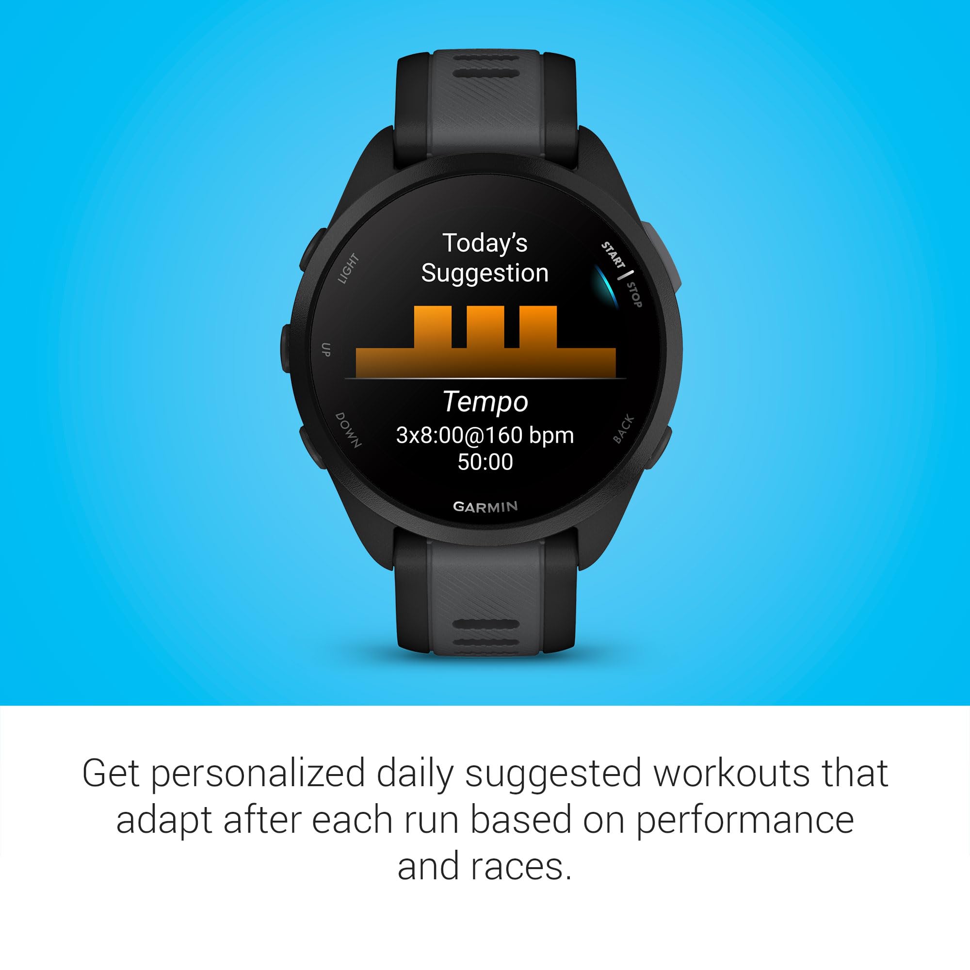 Garmin Forerunner 165, Running Smartwatch, Colorful AMOLED Display, Training Metrics and Recovery Insights, Black - Image 6