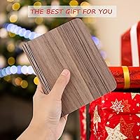 Vista 22 de XIUDI 8 Colors Small Folding Book Lamp,Wooden Book Lights,Upgraded Version Portable Desk Light,Novelty LED Paper Lantern with USB Rechargeable Night