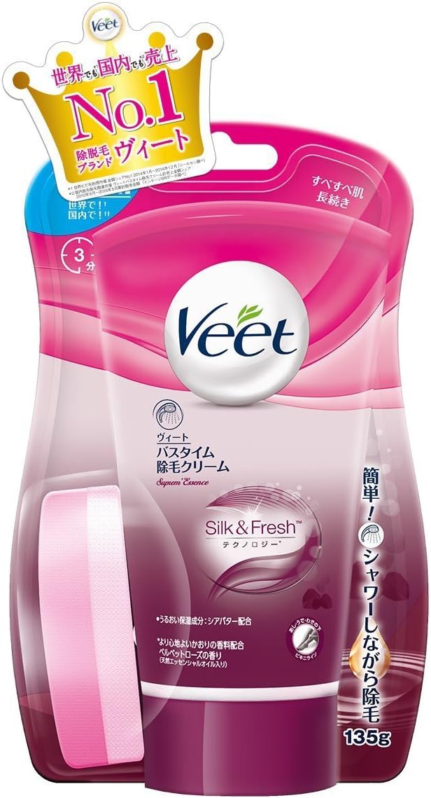 [Veet] Veet Supreme Essence Bathtime Hair Removal Cream 135g x 5 pieces